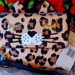 Luv Betsey Leopard purse